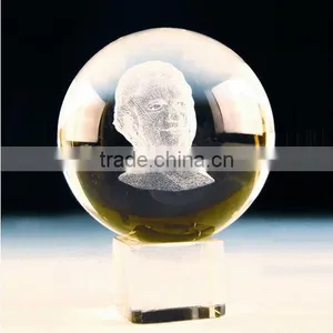 Good k9 Crystal 3d Laser Engraved Round Ball thumbnail-1