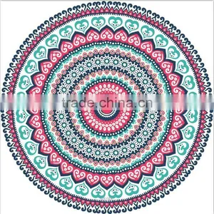 Microfiber Round Beach Towels thumbnail-1