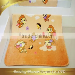 China Supplier 80%polyester 20%polyamide Microfiber Print Baby Blanket 80*80cm thumbnail-5