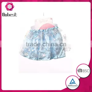 2015 Best Selling Fashion Snowflake Tutu Shirt Frozen Party Fancy Costumes Short Tutu Dress FS1043 for Kids thumbnail-1