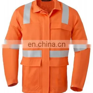 EN20471 Breathable Flame Retardant Anti-Static Jacket With Reflective Stripes thumbnail-4