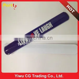CG-BR013 Cheap PVC Slap Bracelet Metal Bracelet thumbnail-1