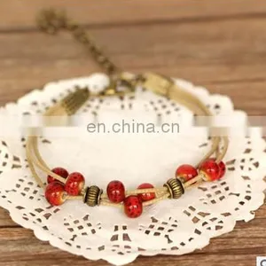 Diy Folk Style Hand Chain Fashion Handmade Ethnic Ceramic Woven Bead Colorful Gem Jewelry Classic Bracelet Gift thumbnail-2