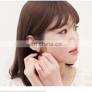 Double - Sided Pearl Earrings Candy Color Spherical Fnacy Stud Earrings thumbnail-3