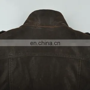 2015 Lastest Fashion Handsome Lamb Leather Jacket thumbnail-5