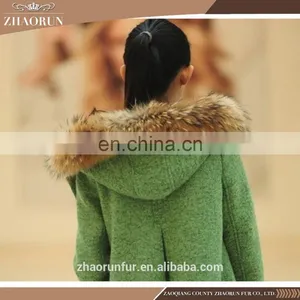 Real Raccoon Fur Strip and Raccoon Fur Trim for Garment thumbnail-2