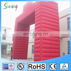 Giant Red Square Inflatable Finish Line Arch thumbnail-1