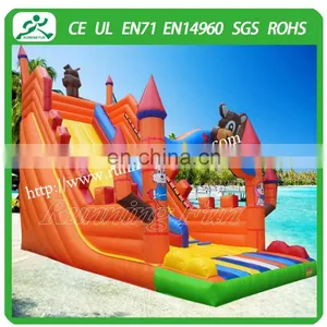 0.55mm Pvc Tarpaulin 9x5x8m Inflatable Slide Bouncy Castle for Kids and Adult thumbnail-1