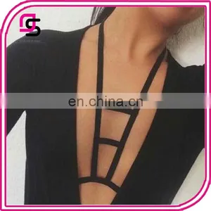 Body Harness Bra Rave Wear Sexy Underwear Bondage Halter Bra Straps thumbnail-1