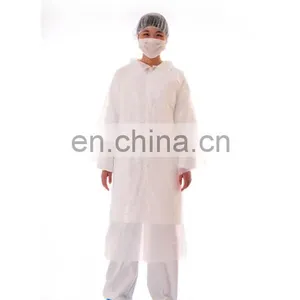 Cheap Price Plastic Nonwoven Visitor Coat for Hospital-use thumbnail-2
