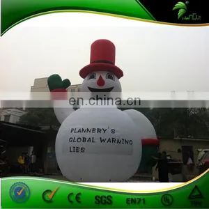 China Manufacturer Hot Sale Cheap Christmas Inflatable Snowman For Christmas Yard Decoration thumbnail-1