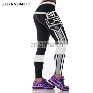 Women Sport Fitness Yoga Leggings With Printing thumbnail-2