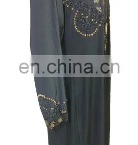 2017 Casual Wear Floral Printed Burkha / Latest Islamic Wear Abaya Burqa For Muslim Wear (dubai Abaya 2017) thumbnail-4