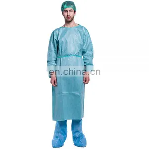 HQ Standard 45GSM Blue SMS Disposable Medical Surgical Gown Sterile thumbnail-4