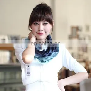 2015 Fashion Design Woman Good Quality Scarf Hand-painted Loop Shawls(SS002l) thumbnail-2