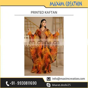 Superior Quality Vibrant Colour Printed Kaftan From Industry's Best Manufacturer thumbnail-1