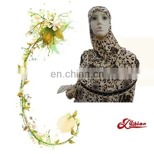 High Quality Floral Printing Fashion Ladies' Polyester Arab Robe For Spring, Summer, Autumn thumbnail-2