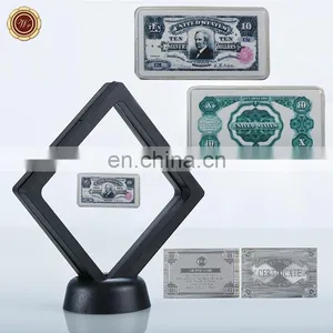 WR Colored Year 1981 USD 10 Commemorative Bullion Silver Bar With Case Metal Art Crafts for Collection thumbnail-1