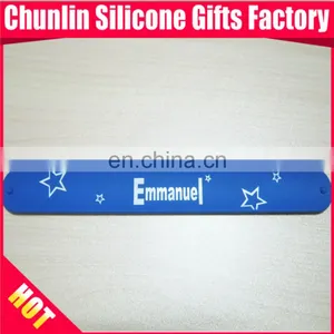Custom Silicone Slap Bracelets for Football Team thumbnail-2