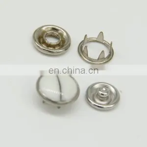 Fashion Brass Cap Prong Ring Snap Button, Stainless Steel Snappet-prong Button Five Prong Snap Button thumbnail-1