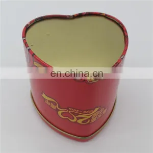 Red Heart Shape Gift Chocolate Box Metal Tin Wholesale thumbnail-3