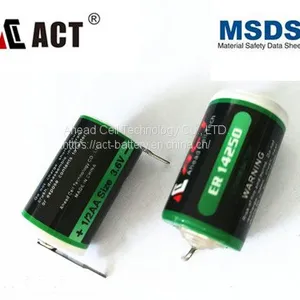 Primary 1/2AA Size Li-SClO2 3.6V Lithium Battery thumbnail-1