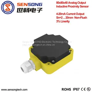 80x80x40mm PBT Body Recutangular Inductive Proximity Sensor/Switch NPN PNP PG Connector thumbnail-1