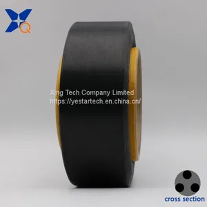 Conductive Carbon Inside Black Polyester Fiber Filaments 20D/4F for Anti-Static Fabric/garment/ESD Gloves-XTAA192 thumbnail-2