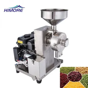 Gasoline Engine Grain Mill Flow Type Flour Mill Outdoor Use Grain Grinding Machine thumbnail-1