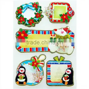 Christmas Gift Tags Foil Sticker Festive Gift Tags thumbnail-1
