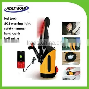 Multi Function LED Car Emergency Hammer Rechargeable Led Safety Light thumbnail-1