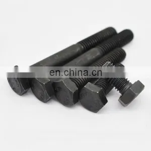 Scm440 Black Oxide M52 M26 M68 Hex Bolt Class 10.9 M24 Hexagonal Head Tensile Bolt Grade 8.8 thumbnail-1