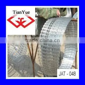 Single Loop Galvanized Razor Barbed Wire thumbnail-1