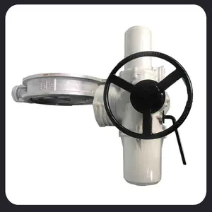 Electric Flow Valve for Cement Plant DN500 Electric Butterfly Valve Actuator thumbnail-3