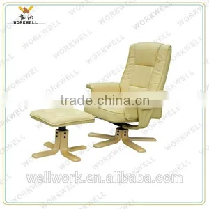 WorkWell White Zero Gravity Recliner Chair With PU Leather Kw-R44 thumbnail-1