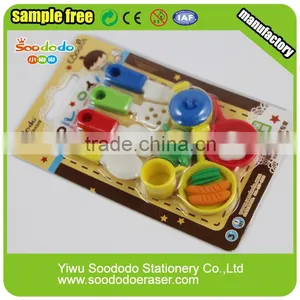3D Cooker Shaped Erasers Puzzle Rubber Stationery thumbnail-2