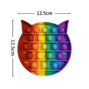 Pops Fidget Toy Pop Popper Sensory Relief Stress Bubble Figetget Toy Popet Kids Popitz Poppits Popet Rainbow Toy thumbnail-3