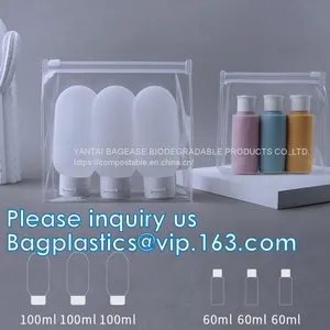 Cosmetic Ziplock Clear Bubble Bags/Hot Sale Slider Zipper Bag, Slider Hook Hanging Zipper Bag, Slider Zipper PVC Pencil thumbnail-2