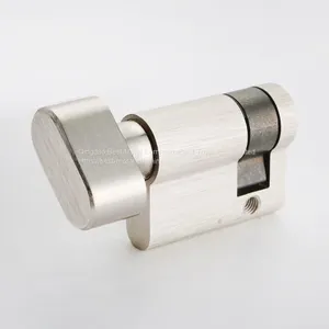 Oval Shaped Thumbturn Model Half Euro Profile Brass Lock Cylinder thumbnail-1