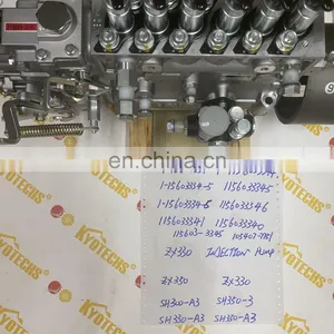 Excavator Attachments 1-15603334-1 1156033341 1-15603334-2 1156033342 1-15 FUEL PUMP thumbnail-2