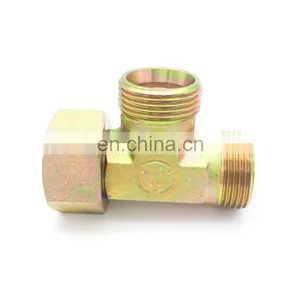 High Quality Swivel Nut Run Pipe Connection Tee Fitting Connection Pipe thumbnail-5
