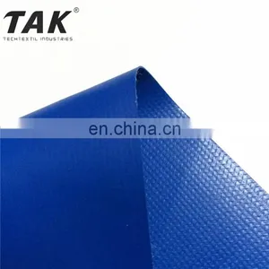 NFPA 701 Flame Retardant 10 oz Pvc Tarpaulin Vinyl Coated Polyester Panama Weave Tarpaulin thumbnail-4