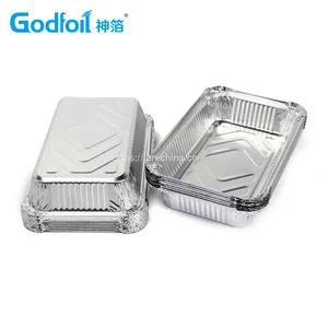 Rectanglar Aluminum Foil Container Wrinkle Wall Container thumbnail-4
