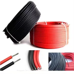 New Design 4mm 6mm 10mm Tinned Copper Conductor DC Photovoltaic Solar pv Cable thumbnail-3