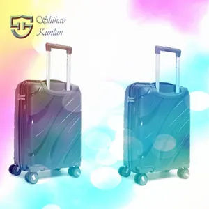 Wholesale Lightweight Anti Crack Travel Luggage Set Black Outbound Travelling Trolley Luggage Suitcase Sets thumbnail-5