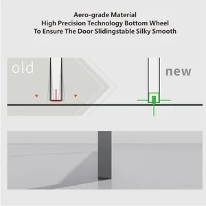 With OPK Sliding System Glass Partition Door for Bedroom Living Room and Bathroom Room Divider Star Hotel Villa Apartment Use thumbnail-5