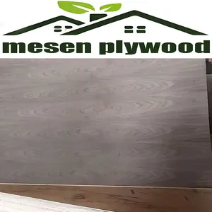Modern Style Walnut Veneer Faced Fancy Plywood 3mm-18mm Poplar Furniture E0 Formaldehyde Emission Standards thumbnail-1