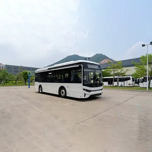 8.5m 21+1 Seater Automatic Passenger New Pure Electric City Bus 200 km New City Luxury Electric ev Bus thumbnail-2
