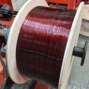 China Supplier of Rectangular Enamelled Aluminum Wire Factory Price Enameled Flat Aluminum Wire thumbnail-4
