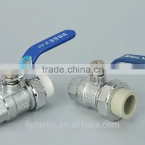 2015 Top Quality Hot Selling ABS Handle High Pressure PPR Brass Ball Radiator Angle Valve thumbnail-4